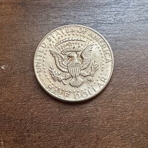 Kennedy Half Dollar Coin - Silver Tone